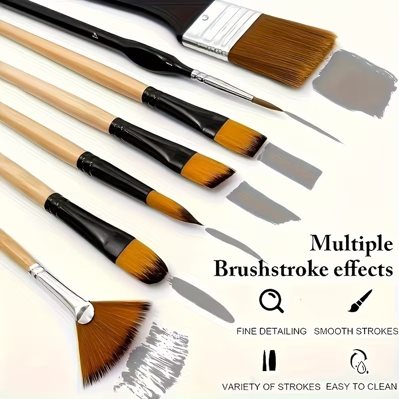 32 Nylon Brush Sets-round, Haz - Detailing Brush Set ulasan dan harga