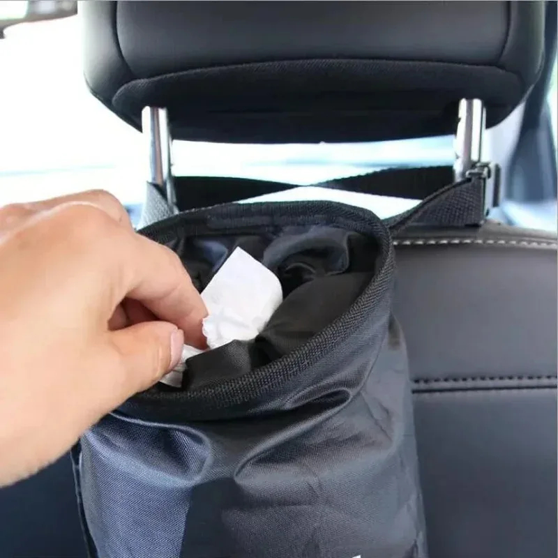 Hanging Car Trash Bag Oxford C - Seat Cleaner Fabric ulasan dan harga