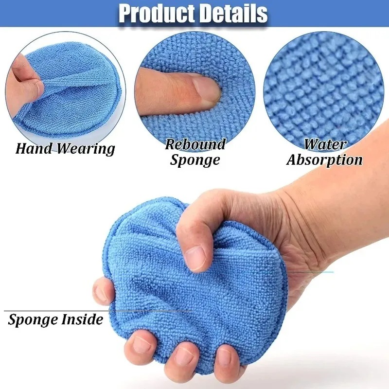 10Pcs Car Detailing Applicator - Wax Applicator Pad ulasan dan harga