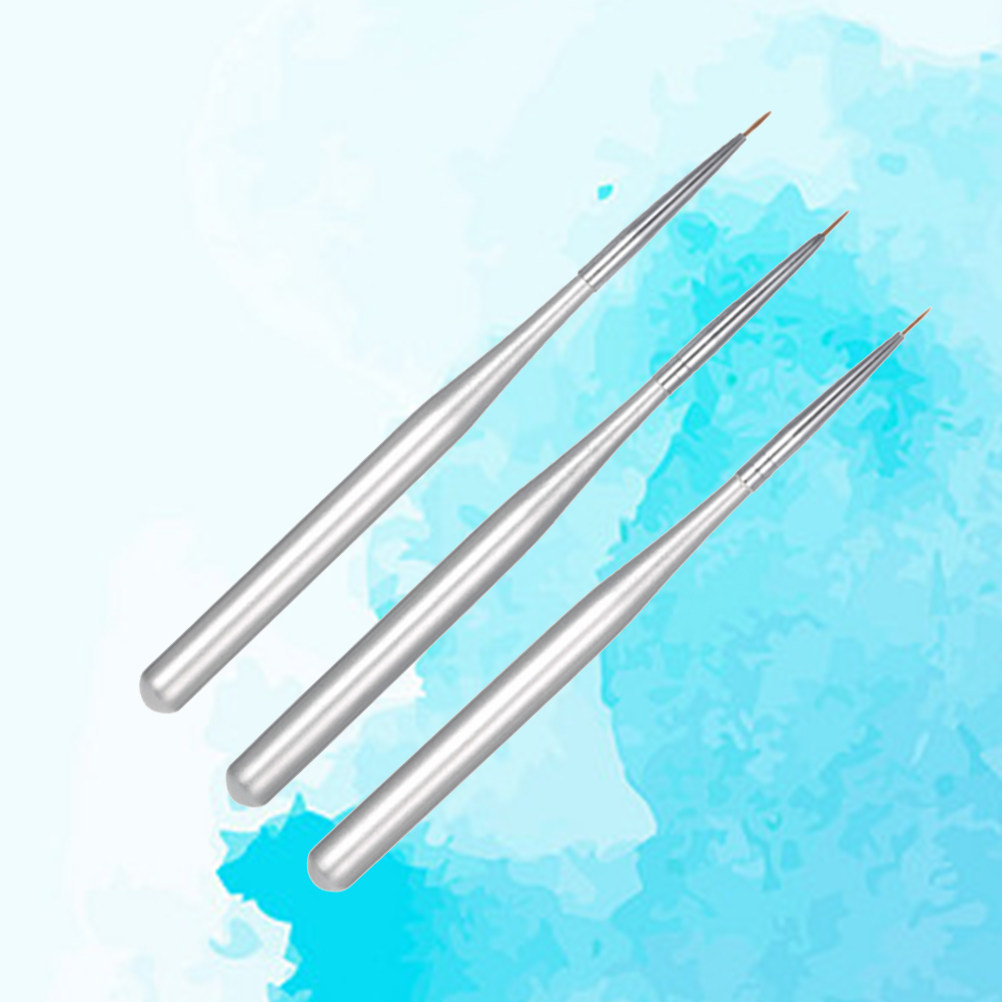3Pcs Nail Art Liner Pen Set Di - Detailing Brush Set ulasan dan harga