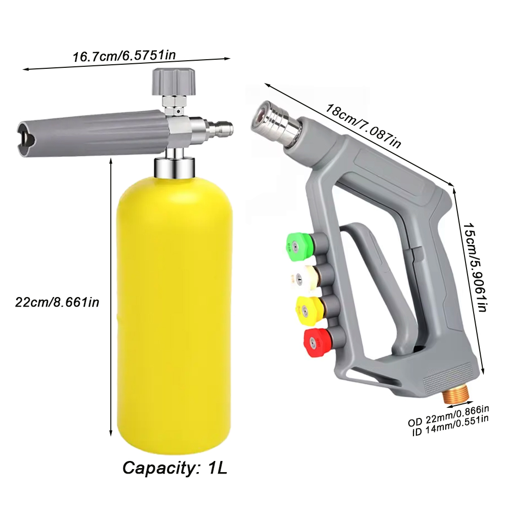 5000psi High Pressure Car Wash - Foam Cannon Car Wash ulasan dan harga