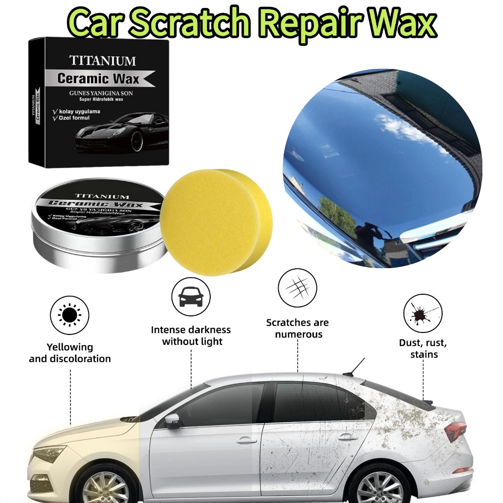 100g Titanium Ceramic Wax Crea - Car Wax Ceramic Coating ulasan dan harga