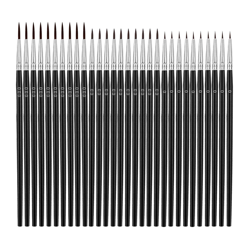 30Pcs Tiny Detail Paint Brushe - Detailing Brush Set ulasan dan harga