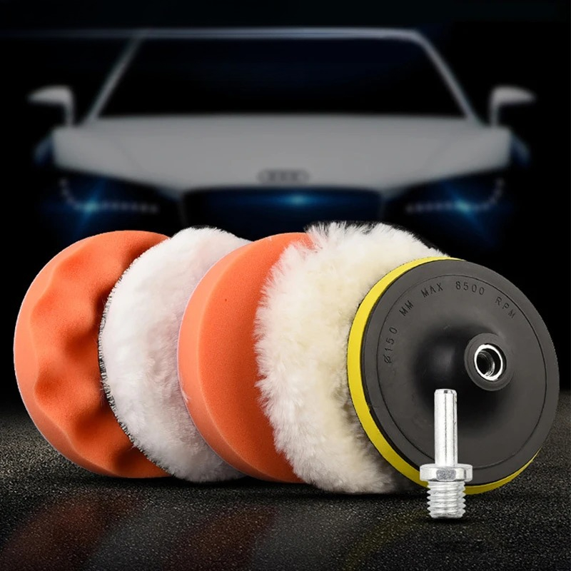6pcs/set Car Polishing Sponge  - Polish Pad Set Buffer ulasan dan harga