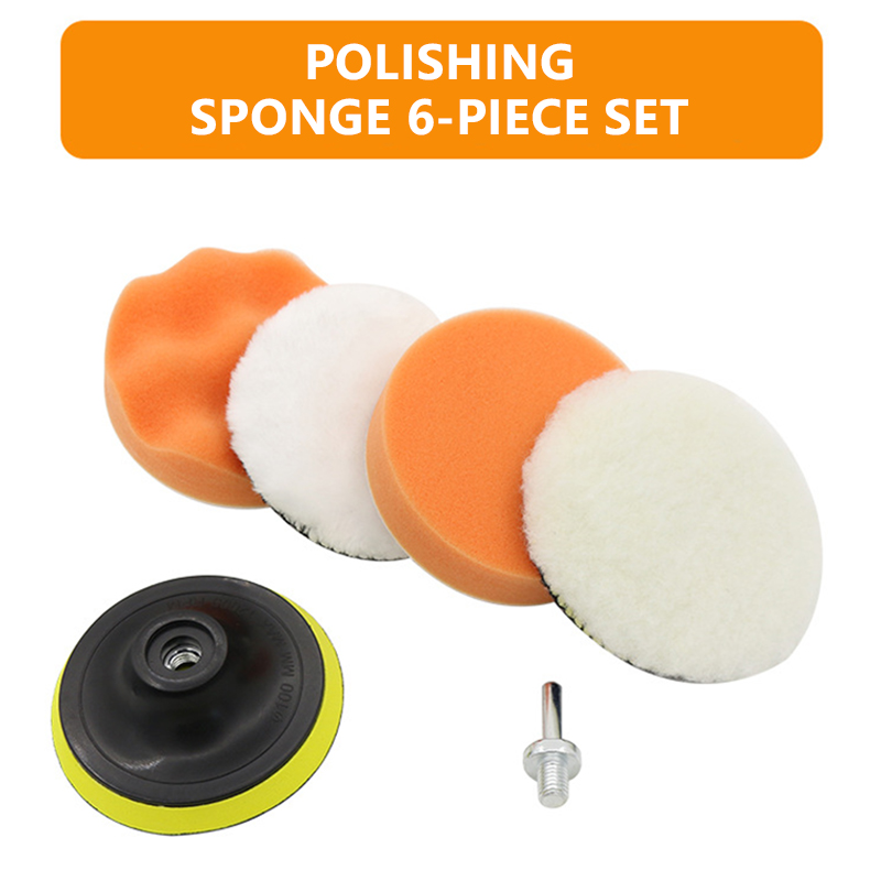 6pcs/set Car Polishing Sponge  - Polish Pad Set Buffer ulasan dan harga