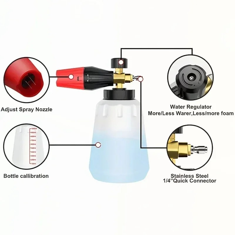 Adjustable High Pressure PA Sn - Foam Cannon Car Wash ulasan dan harga