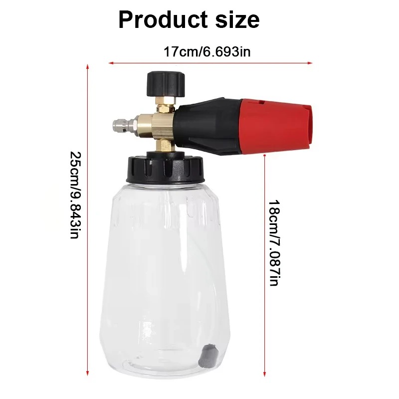 Adjustable Snow Foam Lance 1L  - Foam Cannon Car Wash ulasan dan harga