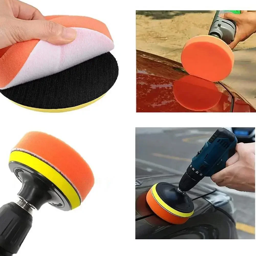 6Pcs Foam Pad Buffer Kit Polis - Polish Pad Set Buffer ulasan dan harga