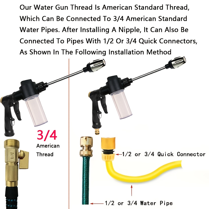 Garden Watering Gun Hose Nozzl - Car Shampoo Ph ulasan dan harga