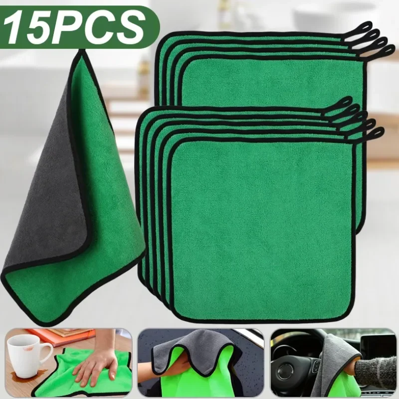 5/15pcs Microfiber Cleaning To - Microfiber Towel Detailing ulasan dan harga